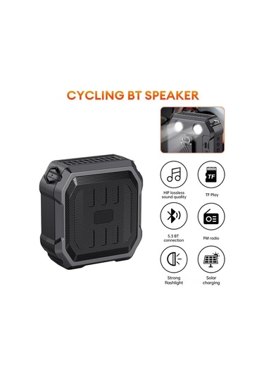 Xindoker Dv-105 Siyah Bisiklet Bluetooth Hoparlörü - Dışarıda Bisiklet Sürerken Kullanıma Uygun, Kablosuz Ellsiz Konuşma Ve Derin Taban Ses Özelliği Siyah