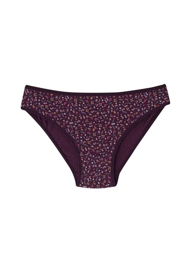 Kadın Desenli Karışık Renkli Külot Slip 7'li Paket Pamuklu Likralı Çok Renkli 1