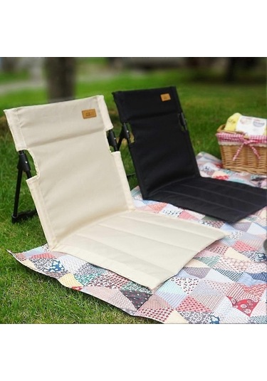 Bloomnest Alüminyum Alaşım Katlanır Sırt Sandalyesi, Plaj Piknik İçin Kolay Ayarlanabilir Koltuklar, Kamp Ve Yürüyüş İçin, 39x39.5x60 Cm, Altın - Siyah Altın - Siyah