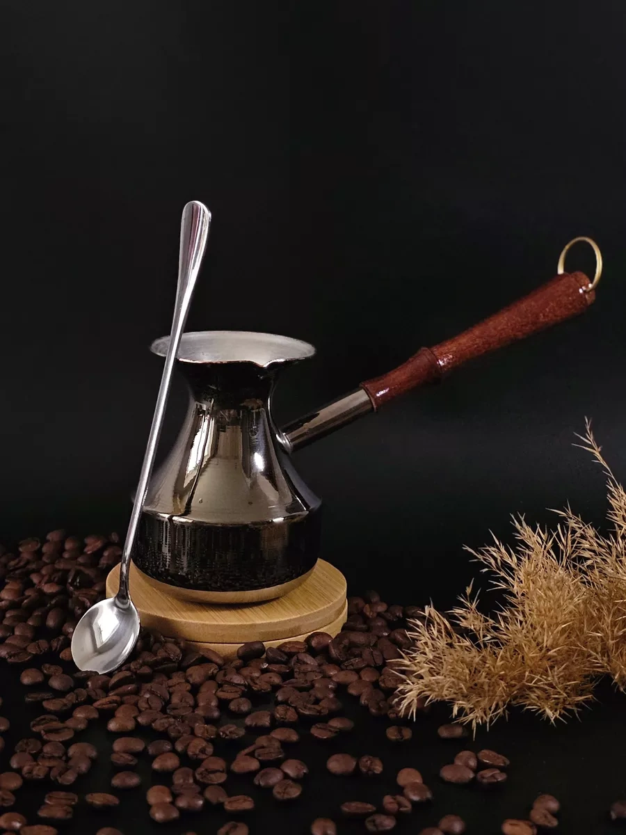 Spiral' Bakır Türk Kahvesi Cezvesi 390 Ml Bütün 242722463