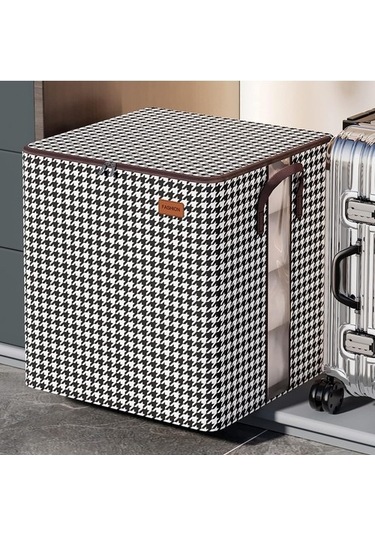 Unimarket Kapaklı Saklama Kutuları Jumbo Fermuarlı Ve Saplı Katlanabilir Saklama Çantası Dokunmamış Giysiler Dolap Için Taşınabilir Gardırop Sıralama King Yorgan Battaniye Düzenleyiciler 1rıa1f