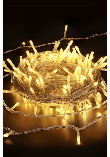 100'Lü 10 M Eklemeli Dekoratif Fonksiyonlu Led Işık (Gün Işığı)