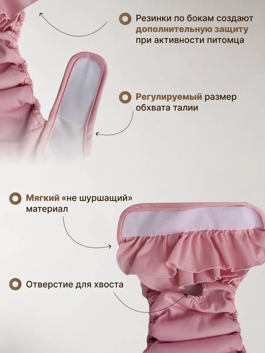 Lapkomarket Köpekler İçin Kızgınlık Dönemi İçin Tekrar Kullanılabilir Külotlar 372173232