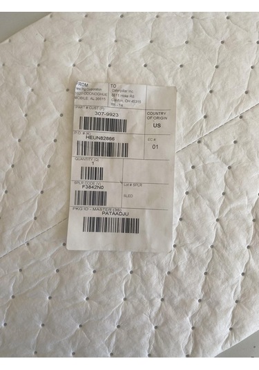 Cat 307-9923 Yağ Sızıntı Emici Ped 48x38cm 10 Adet