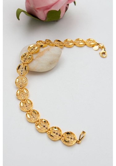 Latif Kuyumculuk 22 Ayar Altın Telkari İşlmeli Altın Bileklik B218993 Altın Sarı Altın