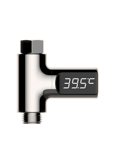 Singree Su Sicaklığı Monitörü Led Ekranlı, Akıllı Şişe Termometresi, Pili Gerektirmeyen, Gümüş Renk, 5-85 C Aralığı