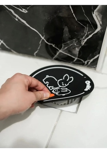 Banyo,mutfak,lavabo Gider Kapatıcı Kapak Koku Önleyici Mat Siyah