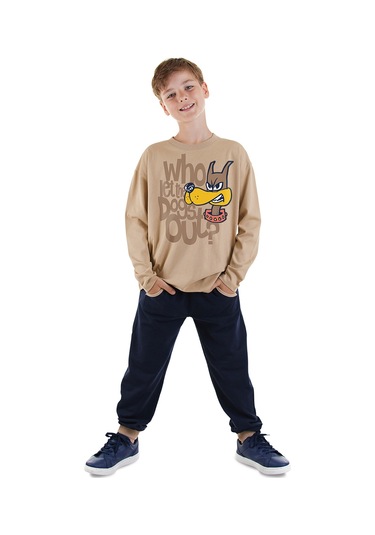 Denokids Who Erkek Çocuk T-shirt Pantolon Takım Renkli
