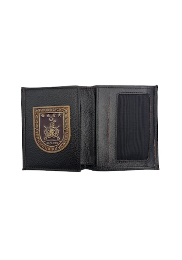 Türk Kara Kuvvetleri Rozetli Orijinal Thk Deri Cüzdan