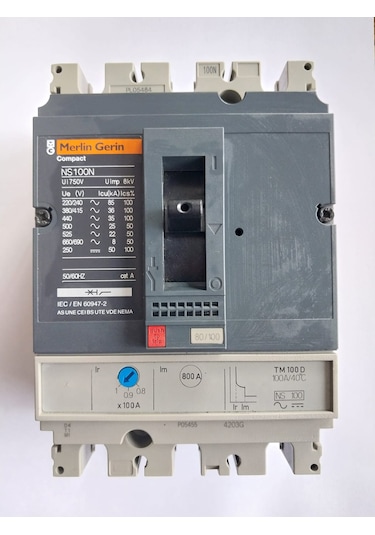 Merlin Gerin 3 Kutuplu 100 A Kompakt Şartel