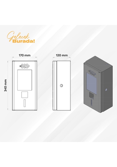 E 365 Ac Mini Tip 4.3 İnç Ekranlı Tek Soketli Rfıd 22 Kw