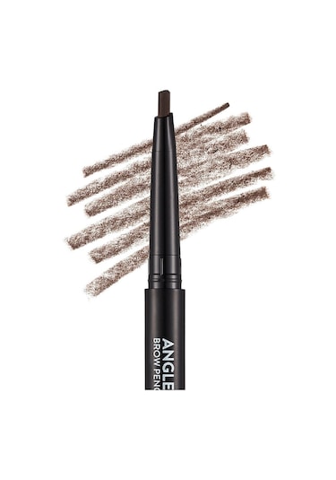 Flormar İki Uçlu Açılı Kaş Kalemi ve Kaş Fırçası (Koyu Kahve) - Angled Brow Pencil - 004 - 8690604572069