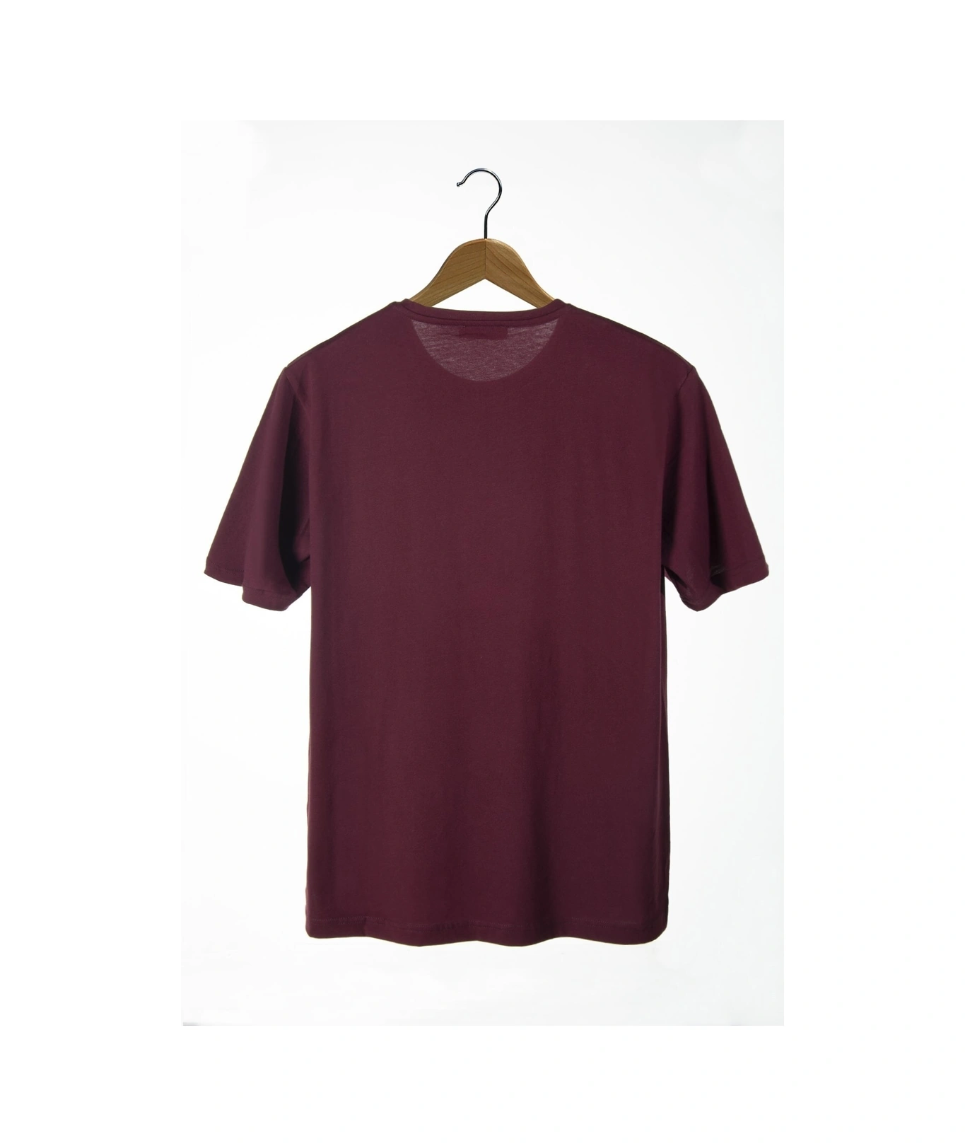 Veaven Unisex Bordo Bisiklet Yaka Önü Dünya Baskılı Oversize T-shirt Bordo