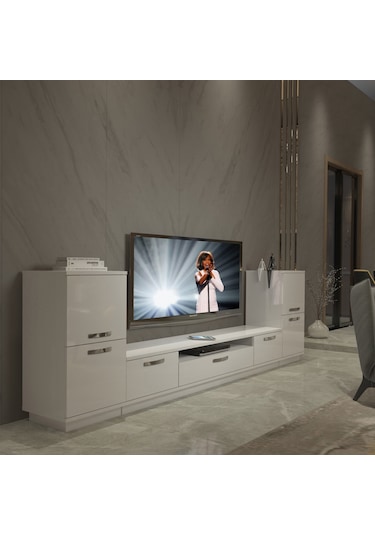 Decoraktiv Trendstyle On2 Slm Tv Ünitesi Tv Sehpası Beyaz