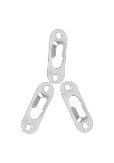 Tenfowee Gümüş Metal Tablo Aydınlatıcı Askısı - 1.5mm Kalınlık, Gizli Tasarım, 40 Adet/paket Diğer