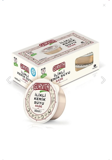 Gurvita İlikli Kemik Suyu Sade 4 50ml
