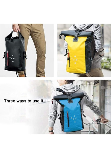 Fosenze Gece Güvenliği İçin Yansıtıcı Şeritli 20-25l Pvc Su Geçirmez Sırt Çantası Çok Renkli