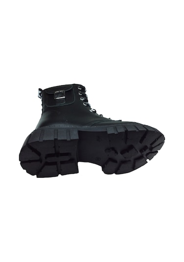 OrtopedikAL Turkuaz Filet Kız Çocuk Bot % 100 Deri Ortopedik Siyah