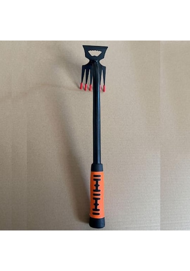 Suntek Tarımsal Kazma Arka Bahçe Manuel Ot 5 Pençe Ayıklama Çektirmesi Turuncu 38 CM