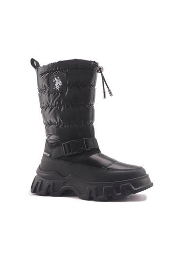 U.s Polo Assn. 101916420 Poretta Siyah Kız Çocuk Çizme Siyah