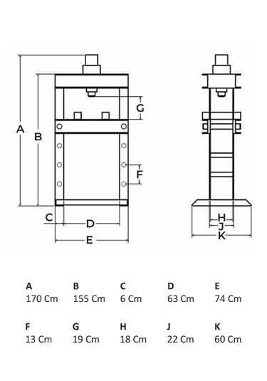 30 Ton Manuel Hidrolik Pres Gpt118
