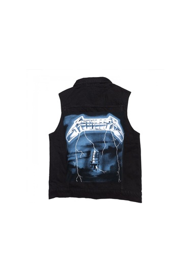 Metallica Ride The Lightining Siyah Kot Yelek Siyah