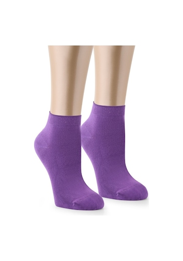 4 Mevsim Bambu Dikişsiz Kadın Patik Çorap 8 Çift 36 - 40 Çok Renkli