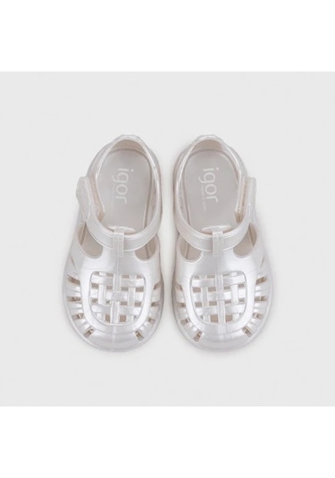 Igor İgor Tobby Nacar Unisex Çocuk Sandalet S10366 Ekru