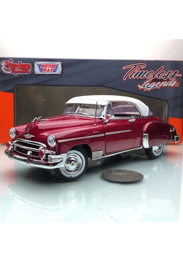 1950 Chevrolet Chevy Belair Cheery 1 18 Ölçek Motormax