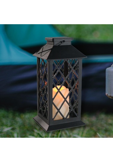 Dolıty Açık Masa Lambası Peyzaj Fener Oda Partisi Bahçe Için Siyah