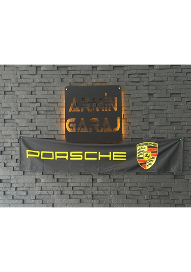 Porsche Siyah Torpido Havlusu