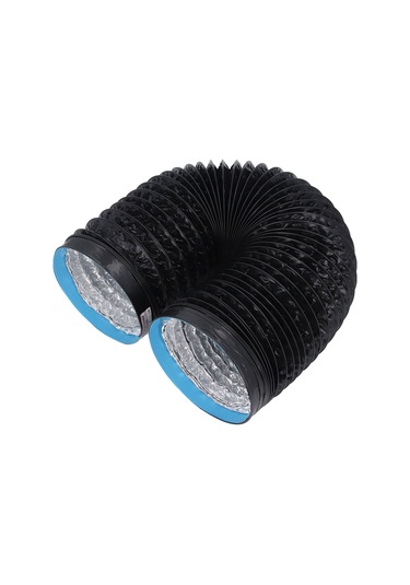 Folinda 7 İnç Esnek Havalandırma Borusu - 2 Metre Uzunlukta Kalın Pvc Alüminyum Folyo - Spiral Tel Geliştirilmiş - Hvac, Mutfak, Banyo İçin Hava Akışı Ve Gürültü Azaltıcı Diğer