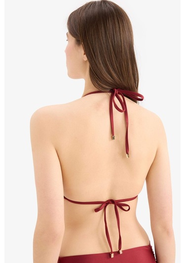 Defacto Saten Bikini Üstü-fall İn Love E0394ax25smbr285 Bordo