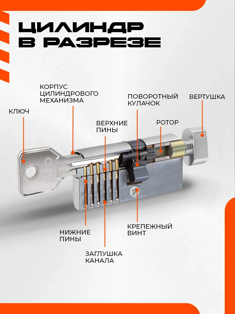 Nora-m Kilit Larva / Silindir Al Döner Başlıklı Std Lv-80 40-40v 154544322