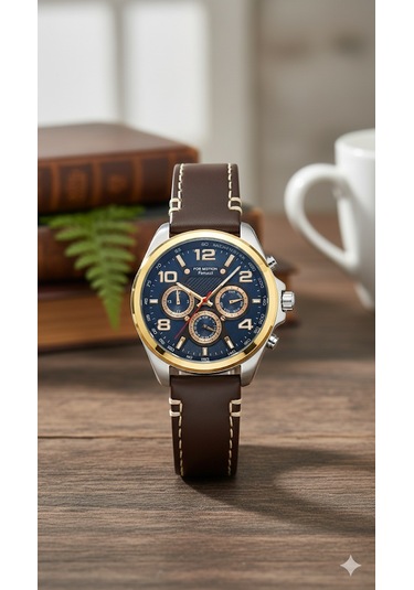 For Motion Erkek Kol Saati Altın Ve Gümüş Renk, Siyah Kadran - 010658f, 2 Yıl Garantili Bakır For Motion Erkek Kol Saati Altın Ve Gümüş Renk, Siyah Kadran - 010658f, 2 Yıl Garantili Bakır