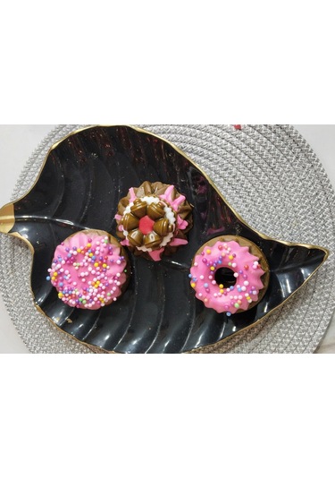 Donut 3 Li Set Çikolata Kokulu Mum