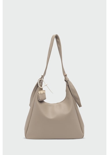 Guts Charmlı Salaş Omuz Çantası Bej Bej