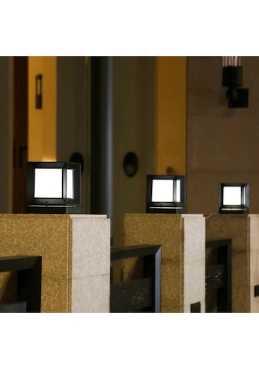 10 Adet Kare Küp Bahçe Aydınlatma Armatürü - Set Üstü Aplik Diğer