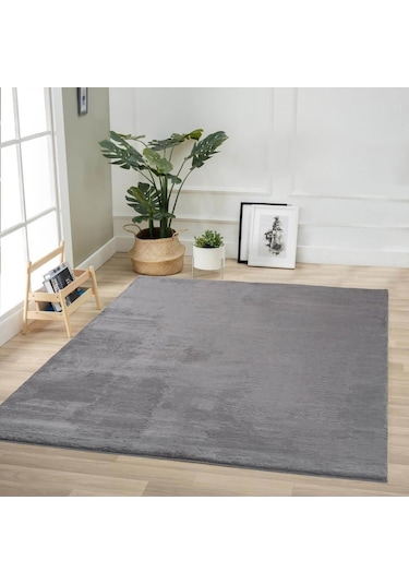 Jassrug Soft Kürk Halı 160 x 230 Antrasit
