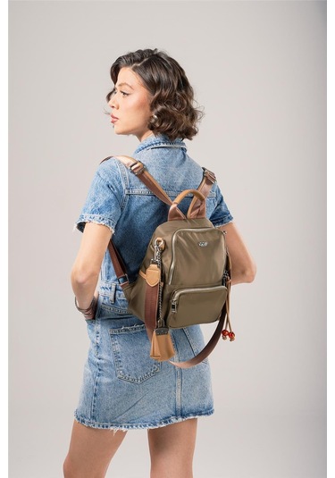 Ççs Kadın 18027 Sırt Ve Omuz Çantası Yeşil