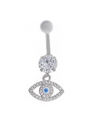 Kadın Göz Model Sallantılı Çelik Piercing