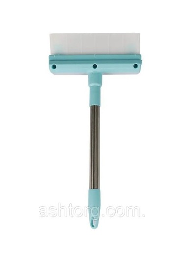 Peluşlu Cam Temizliği Çekçekli 2 in 1 Cam Temizleme Aparatı Yeşil