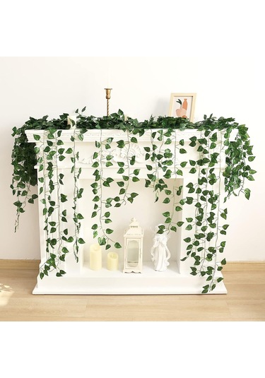 Xindoker 1m Asma Yapay Bitki 2'li Set - Ev Ofis Dekorasyon İçin Dayanıklı Ve Şık Duvar Sarmaşığı Yeşil