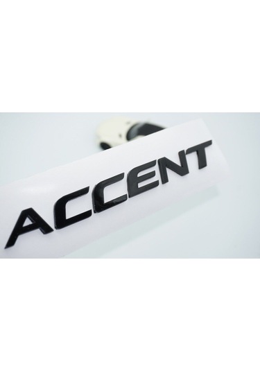 Accent Bagaj 3m 3d Siyah Abs Yazı Logo Hyundai İle Uyumlu