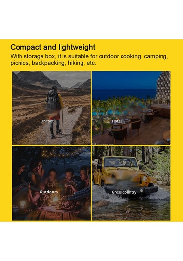 Ranyeek 6800w Güçlü Dış Mekan Fırını - 3 Alevli Kamping Çalışanı, Rüzgar Dayanıklı Taşınabilir Isıtıcı Gümüş