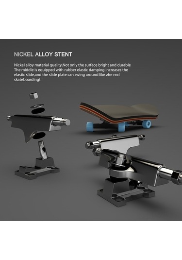 Besthome1 Profesyonel Parmak Kaykayı: 5 Katlı Ahşap, Allüminyum Tekerlek, Rulmanlı, Sahnelerde Uygun, Siyah