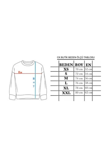 Caya Beyaz Kadın Sweatshirt Siyah