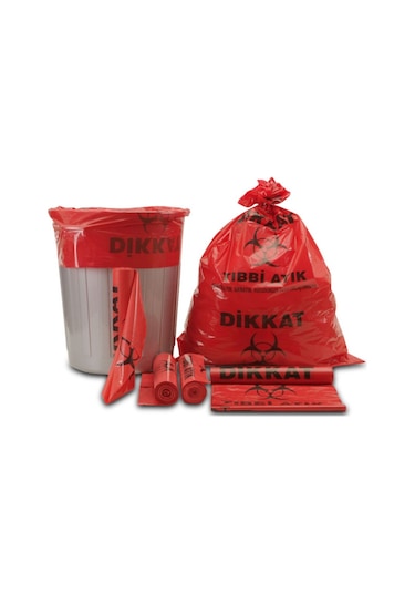 Tıbbi Atık Çöp Poşeti 80*110 Jumbo 100 Adet'Li Koli Extra Kalite