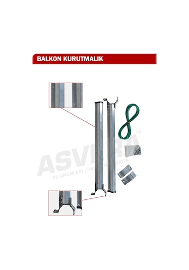 Asvera Tırnaklı Balkon Çamaşırlık Karışık