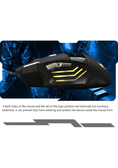 Mufunye Zelotes T-80 Profesyonel Oyuncu Faresi - 7200 Dpı, 7 Tuşlu, Rgb Aydınlatmalı, Usb Kablolu T-80